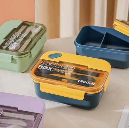 Lunch Box علبة طعام مقسمة محكمة الاغلاق